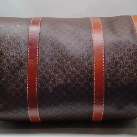 CELINE Boston Macadam Bag Large Spacious Brown Duffel Weekender - Picture 7 of 13